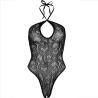 Leg Avenue - Body Sans Couture Halter Neck Noir